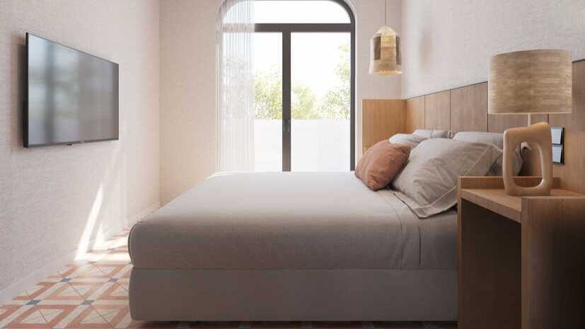 Una de las habitaciones del nuevo Hotel de Garden en Ibiza.